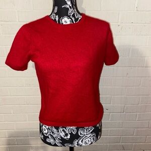 Talbots red cashmere top. Excellent condition​